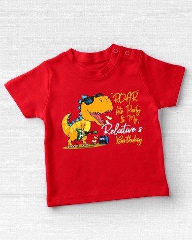 Roar Lets Party Birthday T-shirt