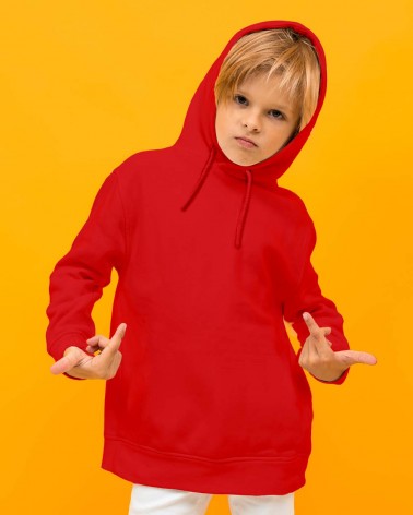 Crazy Red- Boy's Hooded Sweatshirt