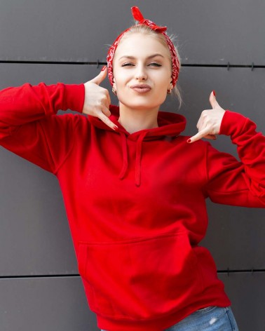 Red- Women's Hooded Sweatshirt