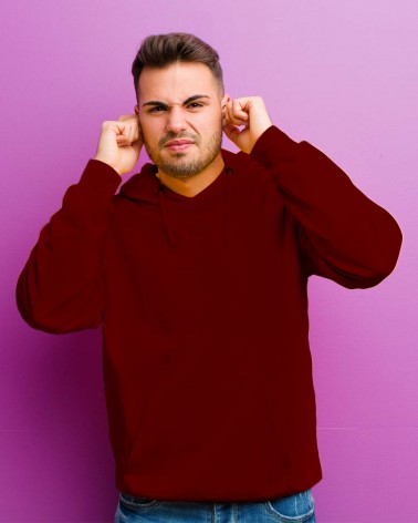 Maroon-Men's Hoodie