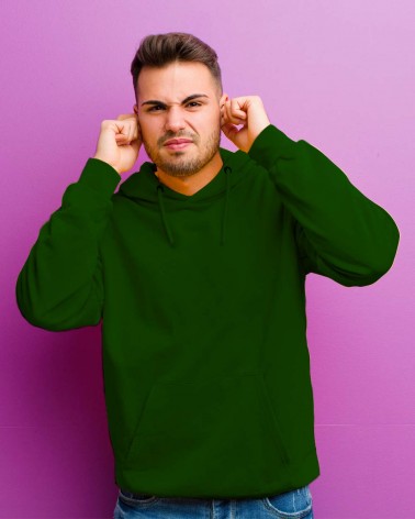 Bottle Green-Men's Hooded Sweatshirt