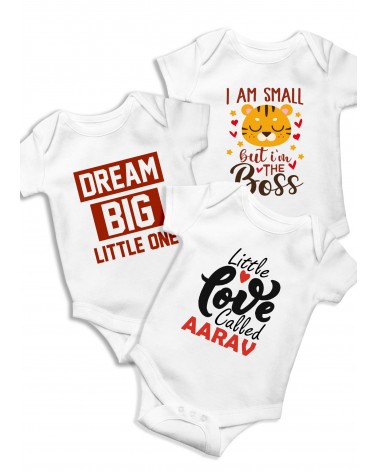 Dream Big Romper / T-shirt (pack of 3)