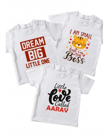 Dream Big Romper / T-shirt (pack of 3)