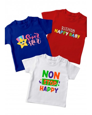 Super star Romper / T-shirt (pack of 3)