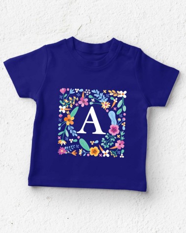 Pretty Flowers with Initial