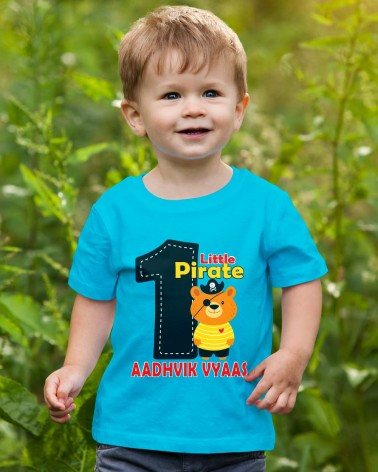 Little Teddy Pirate Birthday T-shirt