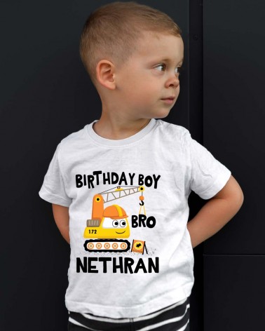 Crane Birthday Brother T-shirt