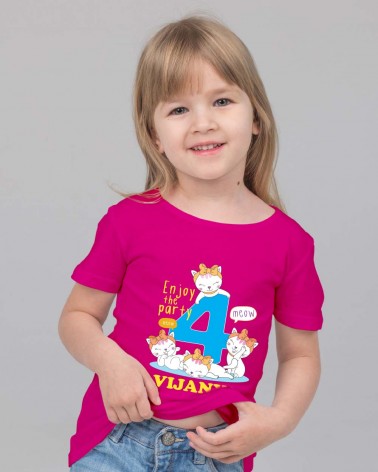 Kitty 4th Birthday T-shirt