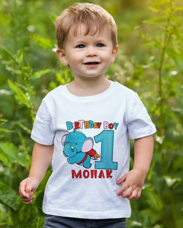 Personalized Birthday T-shirt with Name and Age - GoPeppy