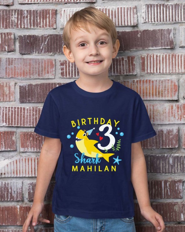 Personalized Birthday T-shirt with Name and Age - GoPeppy